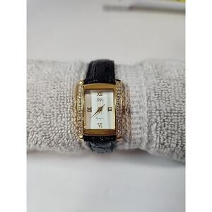 CAMROSE KROSS JBK JACKIE KENNEDY Gold Tone Crystal Quartz Watch